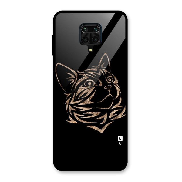 Tribal Cat Glass Back Case for Redmi Note 10 Lite
