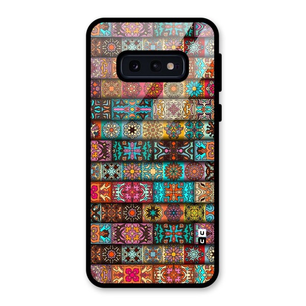 Tribal Seamless Pattern Vintage Decorative Glass Back Case for Galaxy S10e