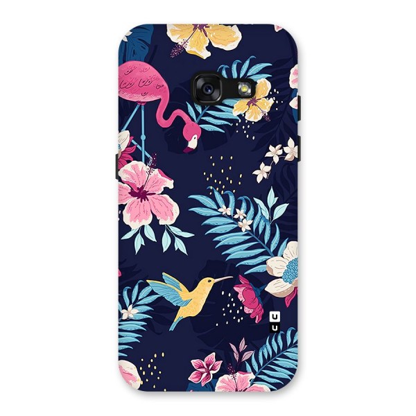 Tropical Flamingo Pattern Back Case for Galaxy A3 (2017)