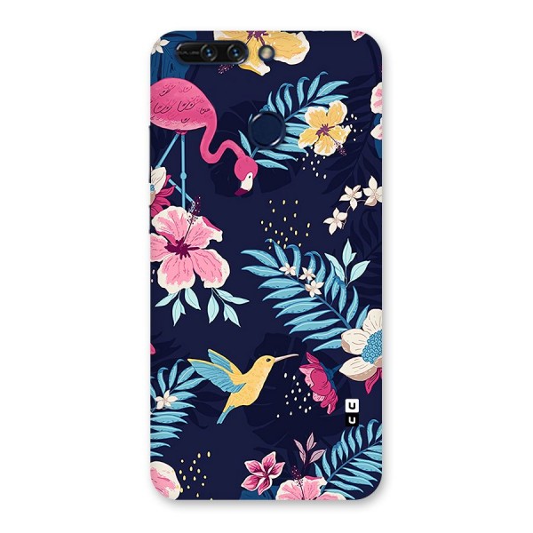 Tropical Flamingo Pattern Back Case for Honor 8 Pro