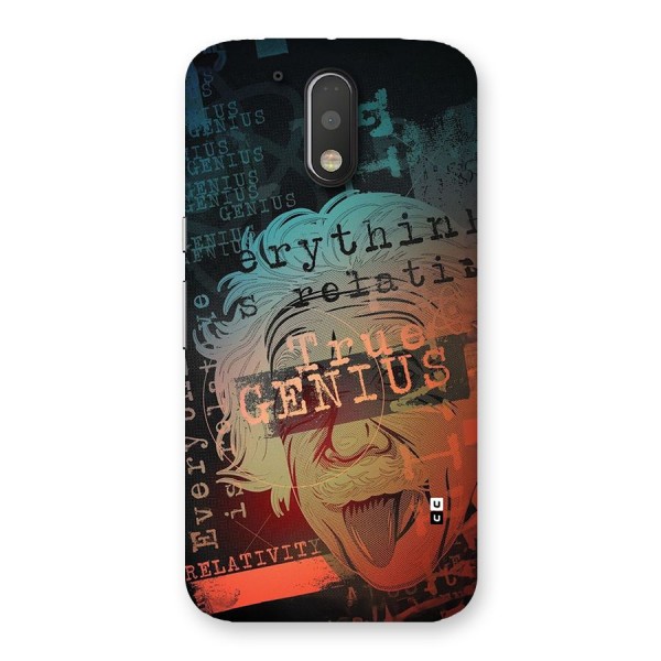 True Genius Back Case for Moto G4 Plus