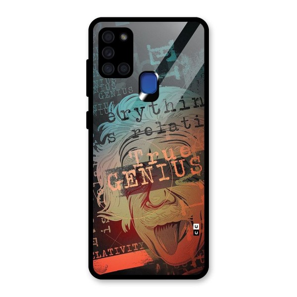 True Genius Glass Back Case for Galaxy A21s
