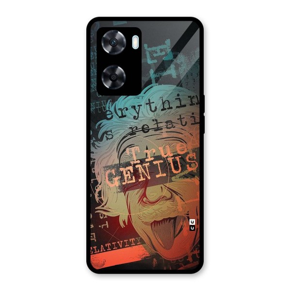 True Genius Glass Back Case for Oppo A77