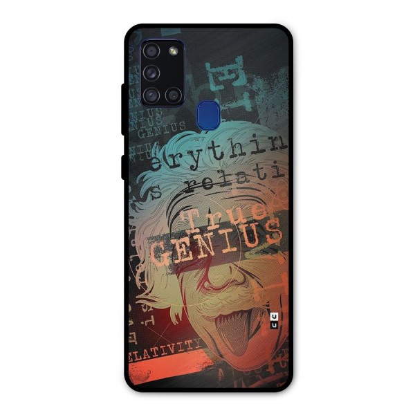 True Genius Metal Back Case for Galaxy A21s