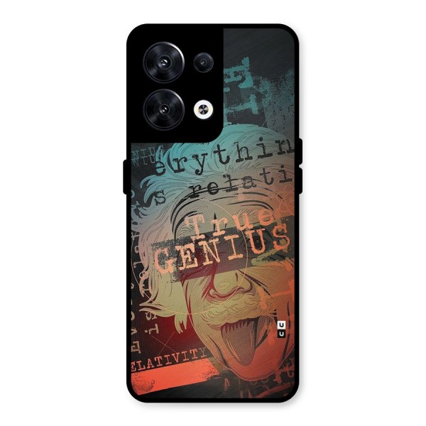 True Genius Metal Back Case for Oppo Reno8 5G