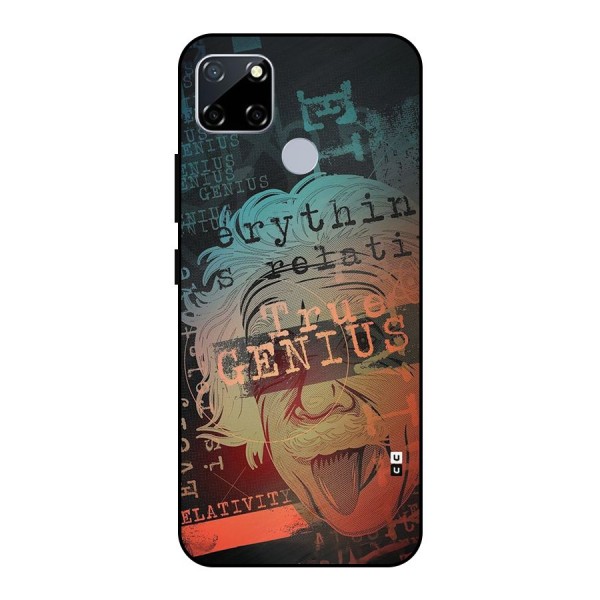 True Genius Metal Back Case for Realme Narzo 30A