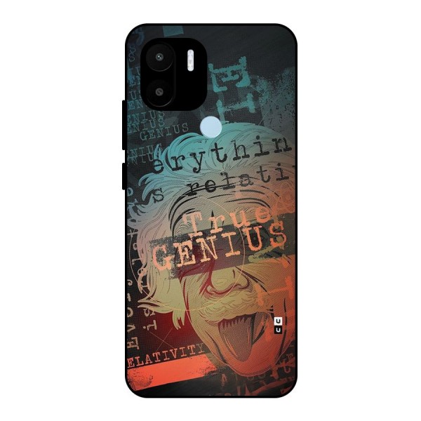 True Genius Metal Back Case for Redmi A1 Plus
