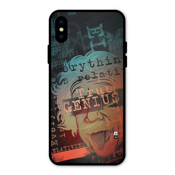 True Genius Metal Back Case for iPhone XS