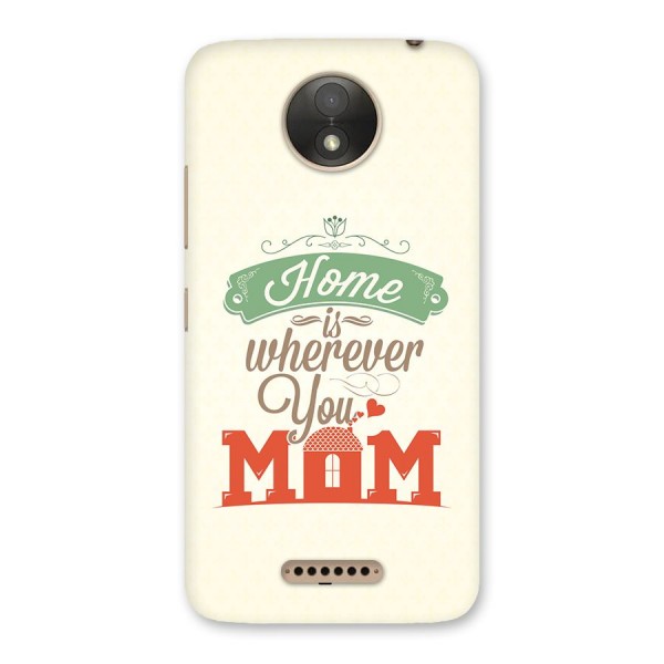 True Home Back Case for Moto C Plus