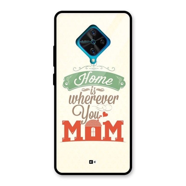 True Home Glass Back Case for Vivo S1 Pro