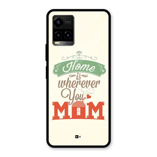 True Home Glass Back Case for Vivo Y33s