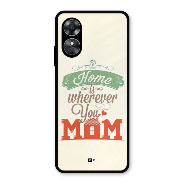 True Home Metal Back Case for Oppo A17