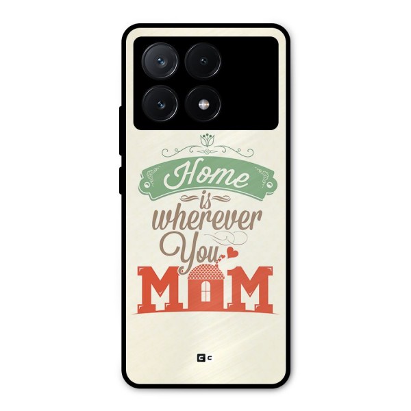 True Home Metal Back Case for Poco X6 Pro
