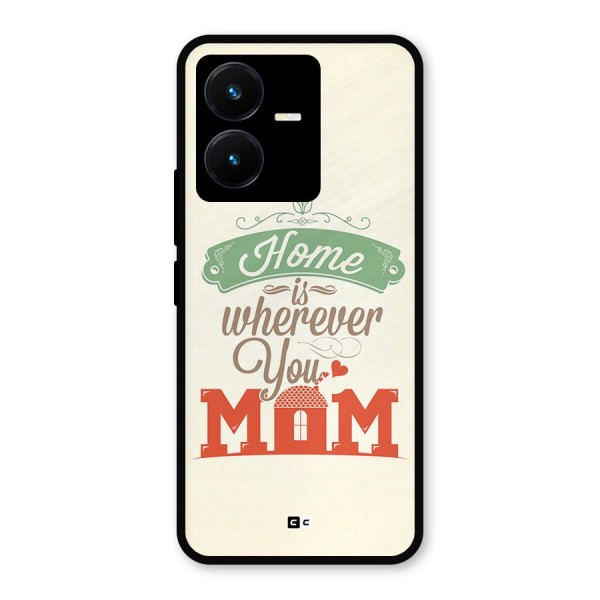 True Home Metal Back Case for Vivo Y22