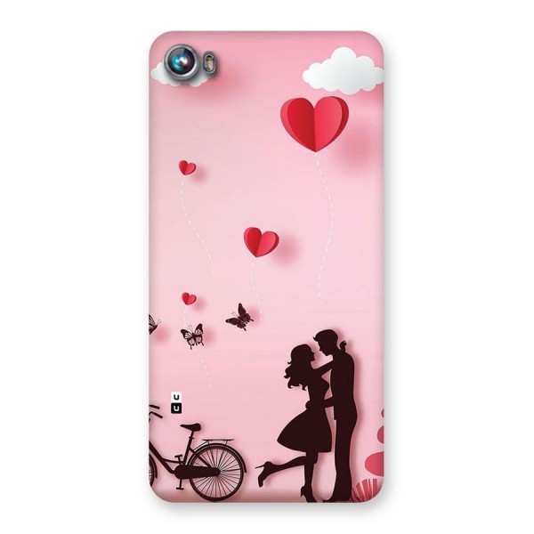 True Love Back Case for Canvas Fire 4 (A107)