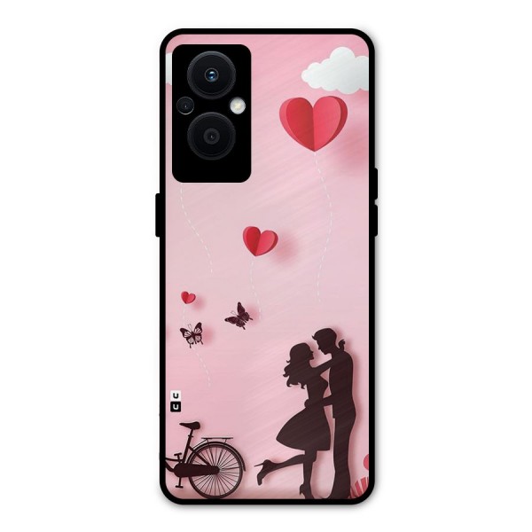 True Love Metal Back Case for Oppo F21 Pro 5G
