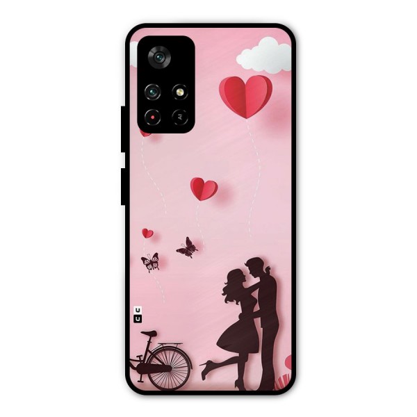 True Love Metal Back Case for Poco M4 Pro 5G