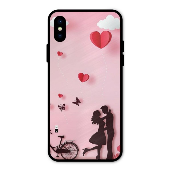 True Love Metal Back Case for iPhone X