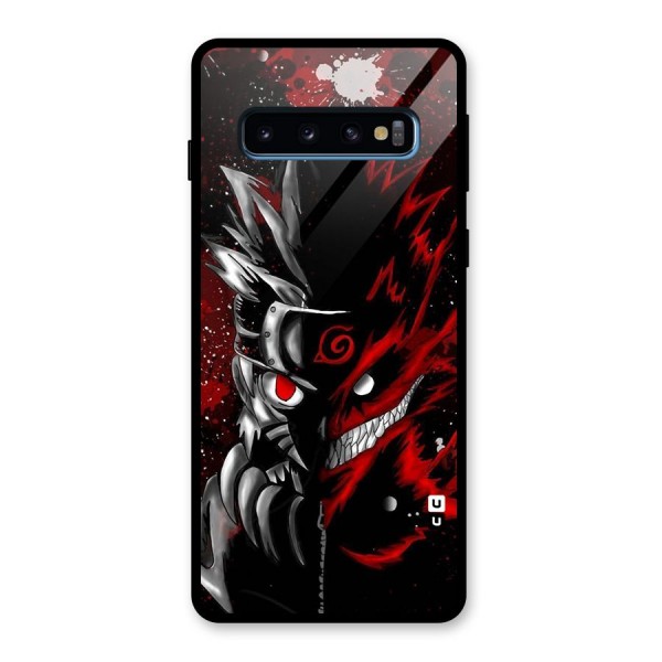 Two Face Naruto Glass Back Case for Galaxy S10