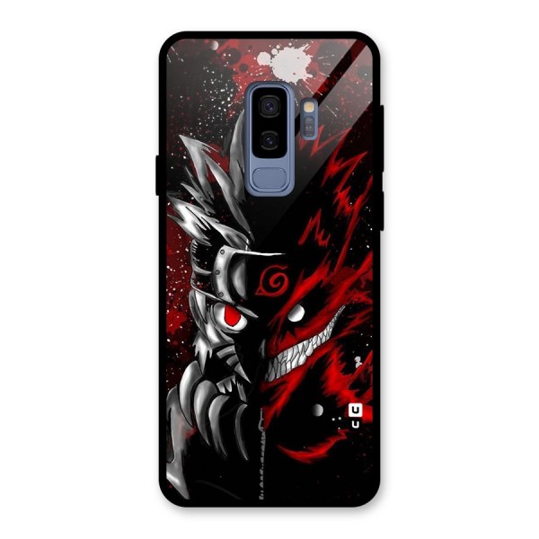 Two Face Naruto Glass Back Case for Galaxy S9 Plus