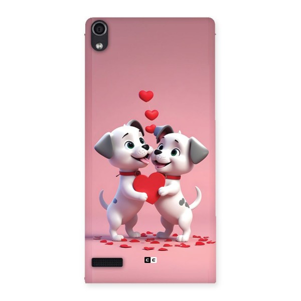 Two Puppies Together Back Case for Ascend P6