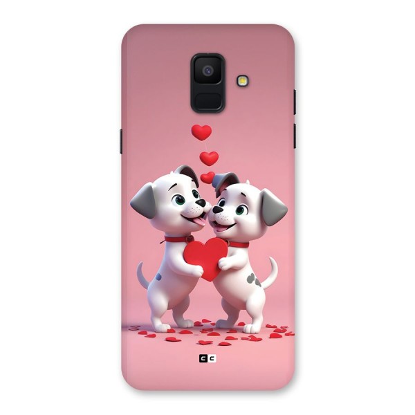 Two Puppies Together Back Case for Galaxy A6 (2018)