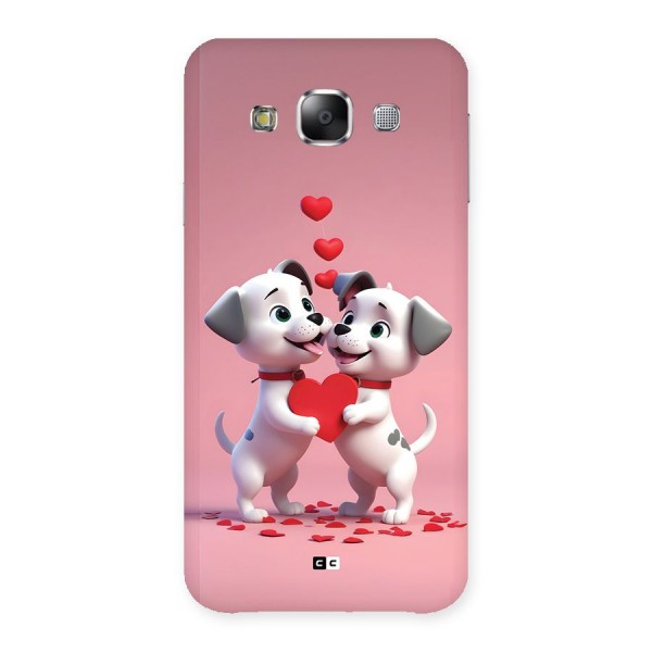 Two Puppies Together Back Case for Galaxy E5
