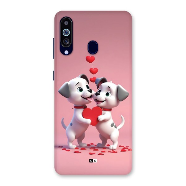 Two Puppies Together Back Case for Galaxy M40