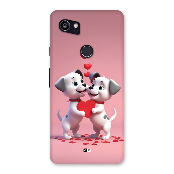 Two Puppies Together Back Case for Google Pixel 2 XL