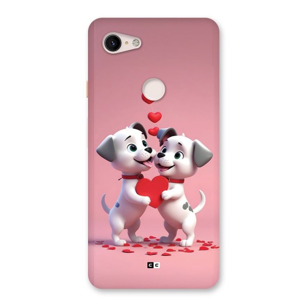 Two Puppies Together Back Case for Google Pixel 3 XL