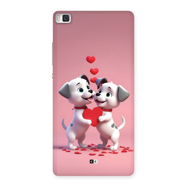 Two Puppies Together Back Case for Huawei P8