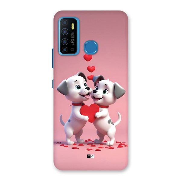 Two Puppies Together Back Case for Infinix Hot 9