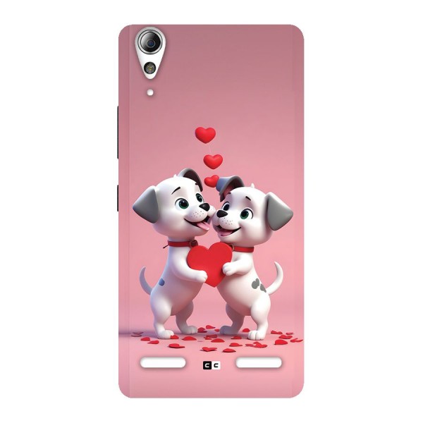 Two Puppies Together Back Case for Lenovo A6000 Plus