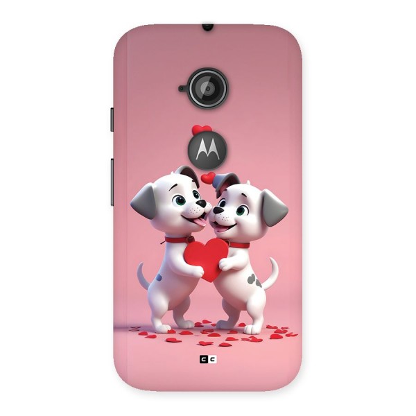 Two Puppies Together Back Case for Moto E 2nd Gen