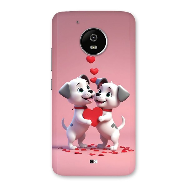 Two Puppies Together Back Case for Moto G5