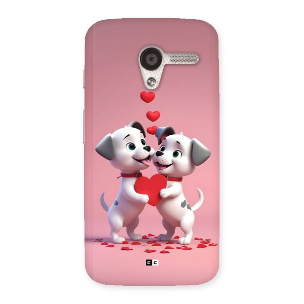 Two Puppies Together Back Case for Moto X