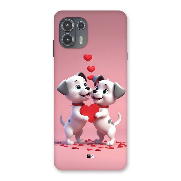 Two Puppies Together Back Case for Motorola Edge 20 Fusion