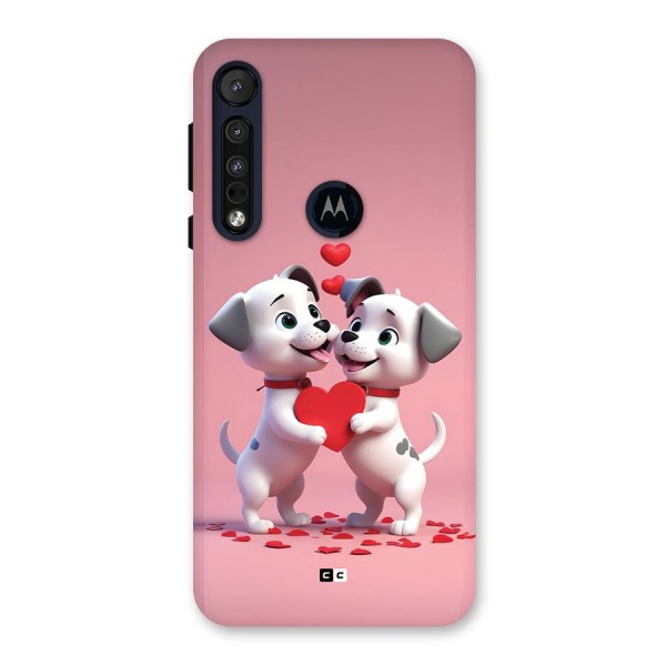 Two Puppies Together Back Case for Motorola One Macro