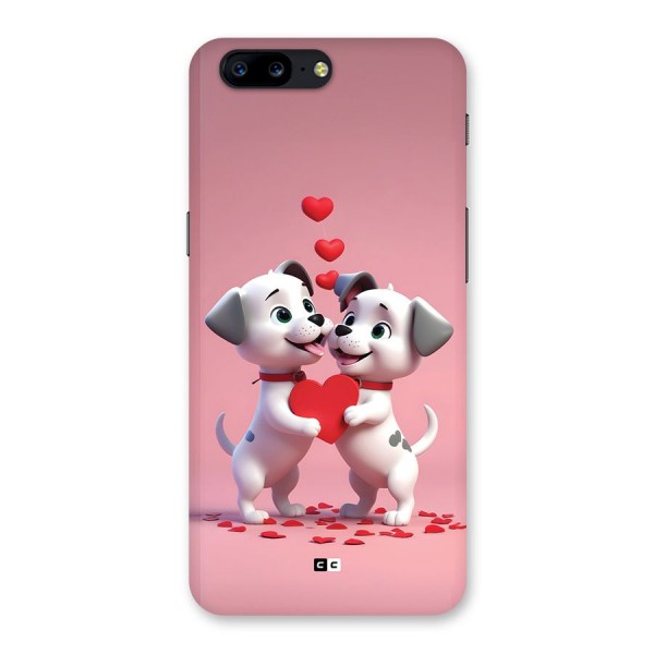 Two Puppies Together Back Case for OnePlus 5