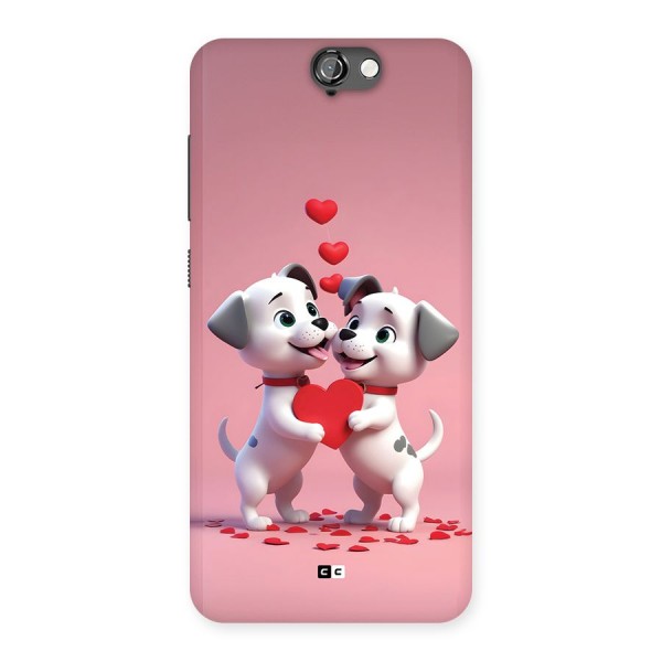 Two Puppies Together Back Case for One A9