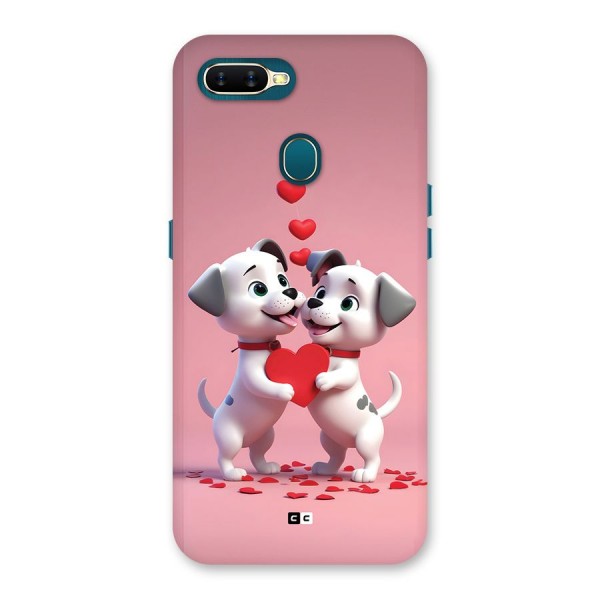 Two Puppies Together Back Case for Oppo A7