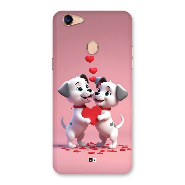 Two Puppies Together Back Case for Oppo F5 Youth