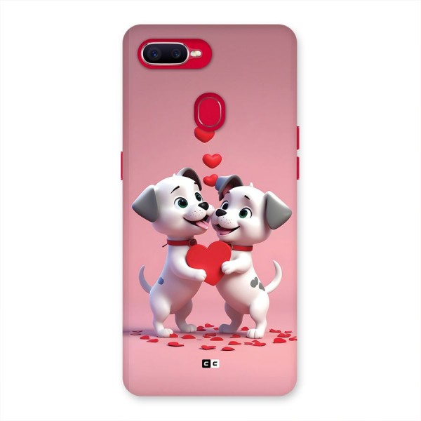 Two Puppies Together Back Case for Oppo F9 Pro