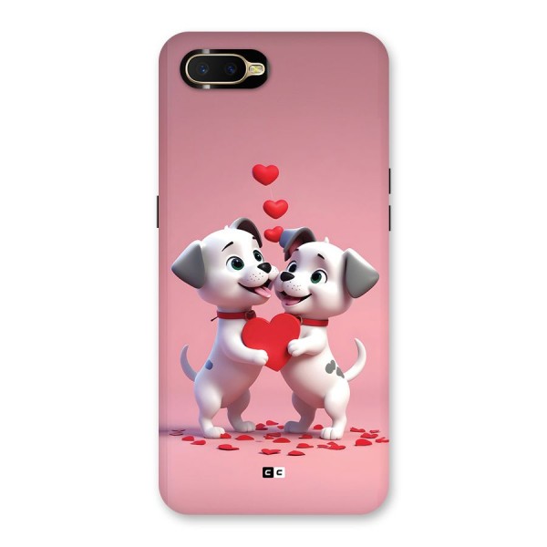 Two Puppies Together Back Case for Oppo K1