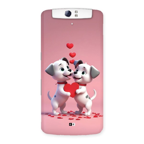 Two Puppies Together Back Case for Oppo N1