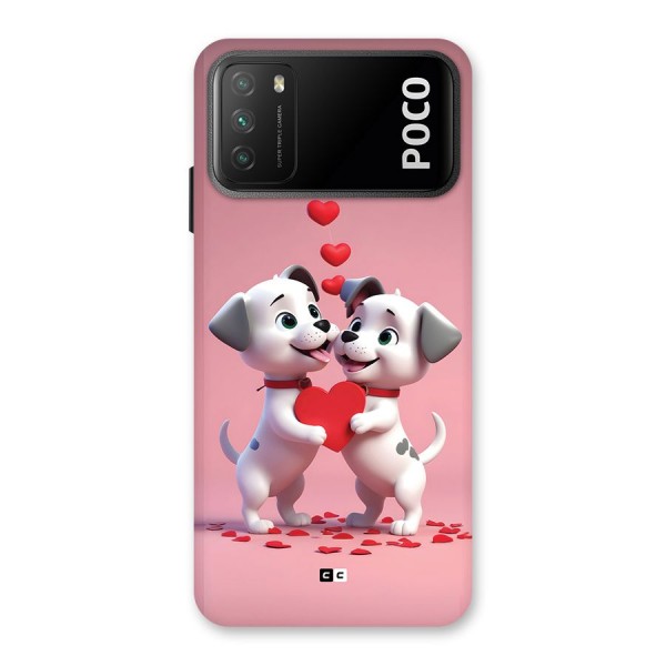 Two Puppies Together Back Case for Poco M3