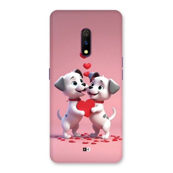 Two Puppies Together Back Case for Realme X