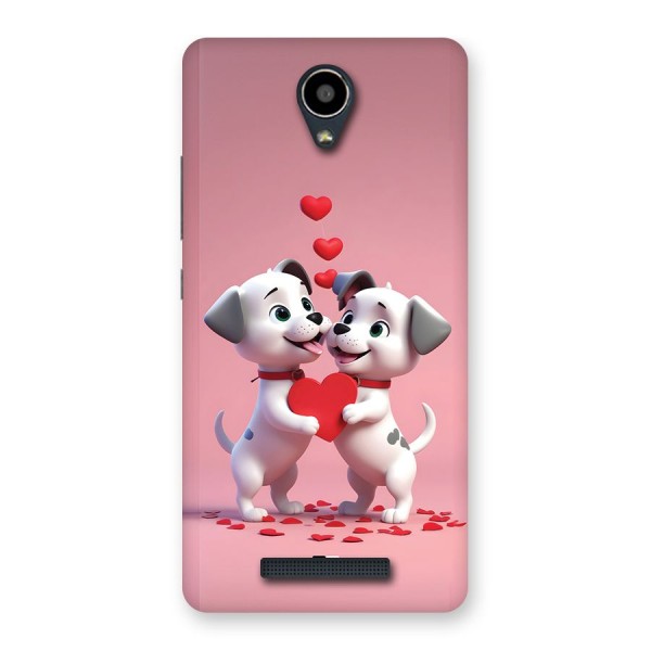 Two Puppies Together Back Case for Redmi Note 2