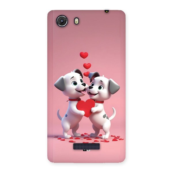 Two Puppies Together Back Case for Unite 3
