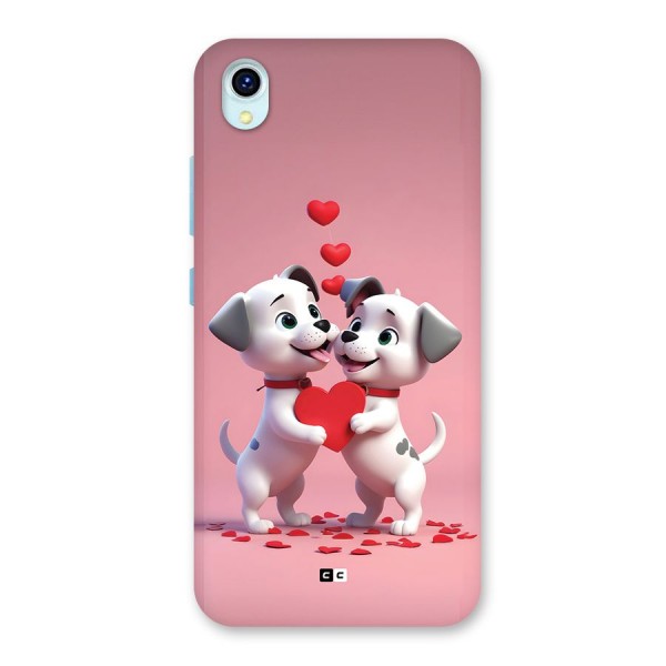 Two Puppies Together Back Case for Vivo Y1s